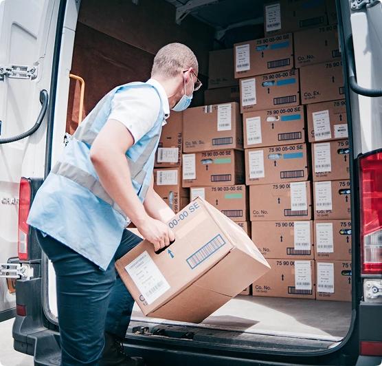 Medical warehouse logistics supervisor managing emergency supply orders