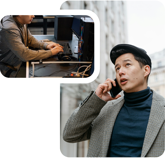 Traditional courier booking by phone